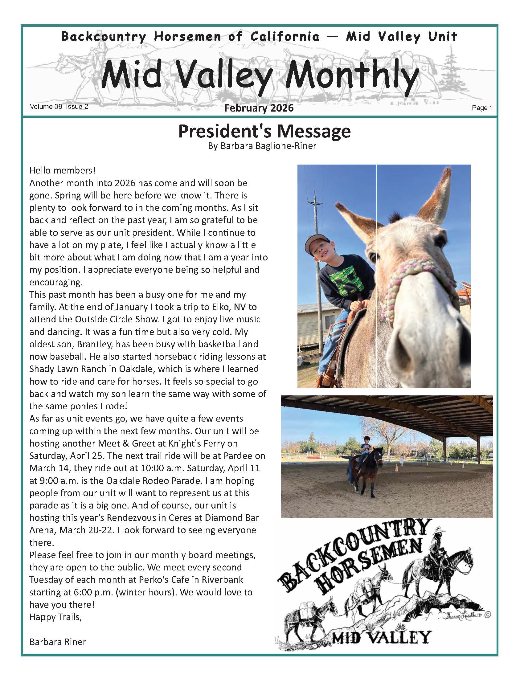 February 2026 Newsletter